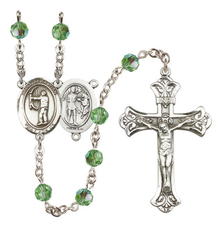 Sterling Silver 6mm Saint Sebastian / Archery Rosary
