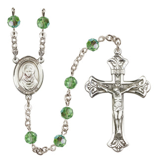 Sterling Silver 6mm Saint Rafka  Engraved Catholic Rosaries