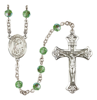 Sterling Silver 6mm Saint Adrian of Nicomedia  Engraved Catholic Rosaries