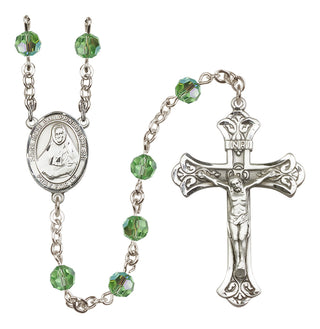 Sterling Silver 6mm Saint Rose Philippine Duchesne  Engraved Catholic Rosaries