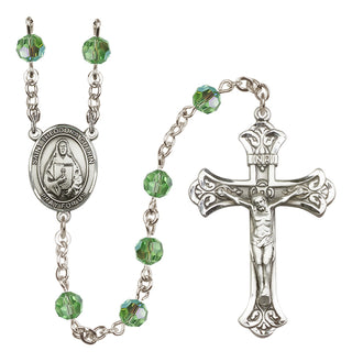 Sterling Silver 6mm Saint Theodora  Engraved Catholic Rosaries