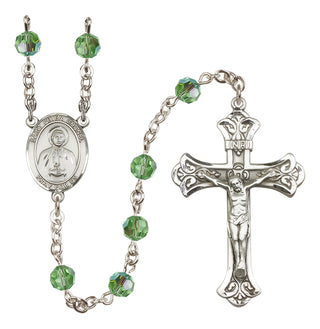 Sterling Silver 6mm Saint Peter Chanel  Engraved Catholic Rosaries