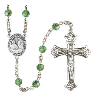 Sterling Silver 6mm Saint Mary Magdalene of Canossa  Engraved Catholic Rosaries