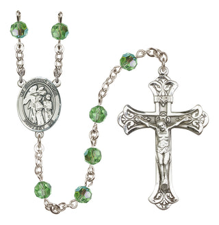 Sterling Silver 6mm Guardian Angel w/Children  Engraved Catholic Rosaries