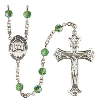 Sterling Silver 6mm Saint Jose Sanchez del Rio  Engraved Catholic Rosaries
