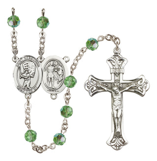 Sterling Silver 6mm Saint Sebastian / Baseball Rosary