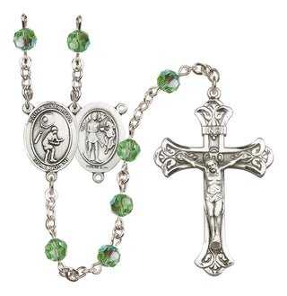Sterling Silver 6mm Saint Sebastian / Tennis Rosary