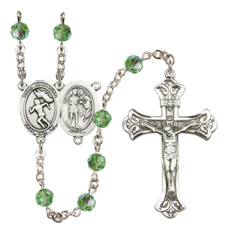 Sterling Silver 6mm Saint Sebastian /Track&Field-Women Rosary