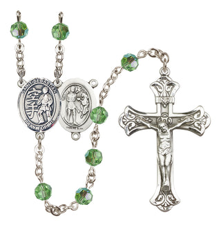 Sterling Silver 6mm Saint Sebastian/Karate Rosary