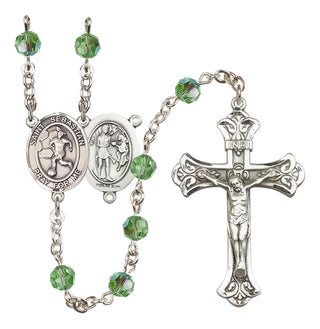 Sterling Silver 6mm Saint Sebastian/Soccer-Women Rosary