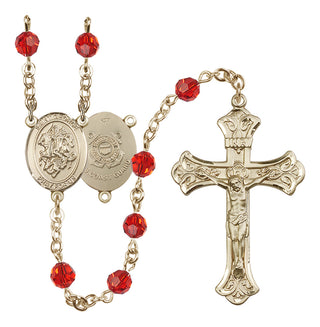 14kt Gold Filled 6mm Saint George / Coast Guard Rosary