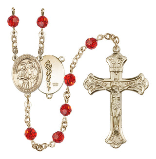 14kt Gold Filled 6mm Saints Cosmas & Damian / Doctors Rosary