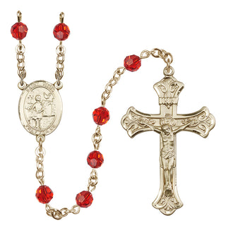 14kt Gold Filled 6mm Saint Vitus  Engraved Catholic Rosaries