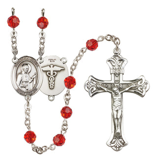 Sterling Silver 6mm Saint Camillus of Lellis / Nurse Rosary