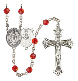 Sterling Silver 6mm Virgen Milagrosa Rosary