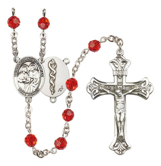 Sterling Silver 6mm Saints Cosmas & Damian / Doctors Rosary
