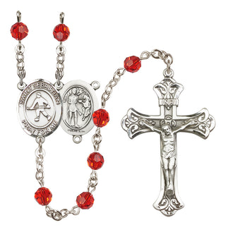 Sterling Silver 6mm Saint Sebastian/Field Hockey Rosary