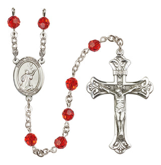 Sterling Silver 6mm Saint Tarcisius  Engraved Catholic Rosaries