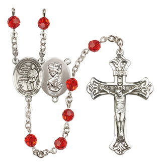 Sterling Silver 6mm Saint Christopher / Karate Rosary