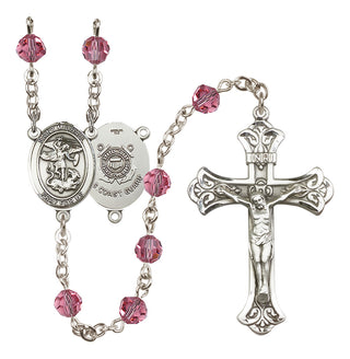Sterling Silver 6mm Saint Michael / Coast Guard Rosary