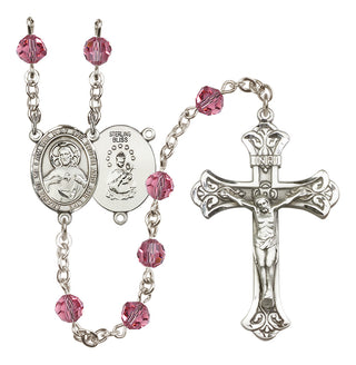 Sterling Silver 6mm Scapular  Engraved Catholic Rosaries