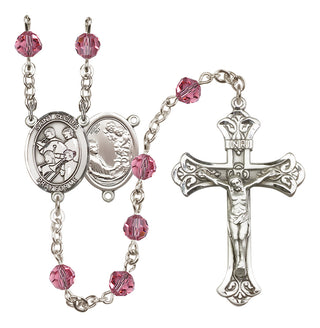 Sterling Silver 6mm Saint Cecilia / Marching Band Rosary