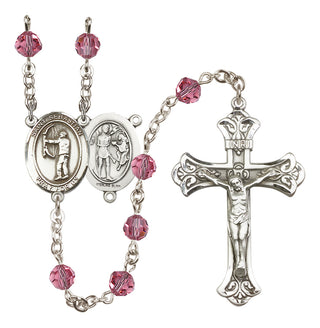 Sterling Silver 6mm Saint Sebastian / Archery Rosary