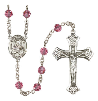 Sterling Silver 6mm Mater Dolorosa  Engraved Catholic Rosaries