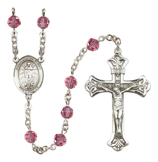 Sterling Silver 6mm Our Lady of Tears  Engraved Catholic Rosaries