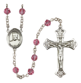 Sterling Silver 6mm Blessed Miguel Pro  Engraved Catholic Rosaries
