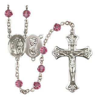 Sterling Silver 6mm Saint Christopher / Karate Rosary