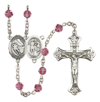 Sterling Silver 6mm Saint Sebastian / Hockey Rosary