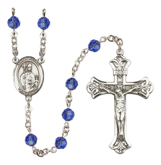Sterling Silver 6mm Saint Kilian  Engraved Catholic Rosaries