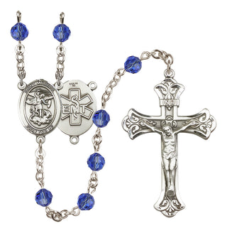 Sterling Silver 6mm Saint Michael / EMT Rosary