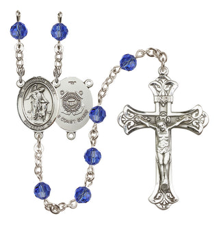 Sterling Silver 6mm Guardian Angel/Coast Guard Rosary