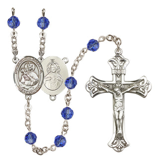 Sterling Silver 6mm Our Lady of Mount Carmel Rosary