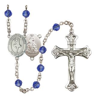 Sterling Silver 6mm Guardian Angel/Dance Rosary