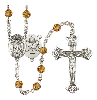 Sterling Silver 6mm Saint Michael / EMT Rosary