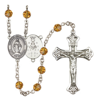 Sterling Silver 6mm Virgen Milagrosa Rosary