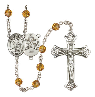 Sterling Silver 6mm Guardian Angel / EMT Rosary