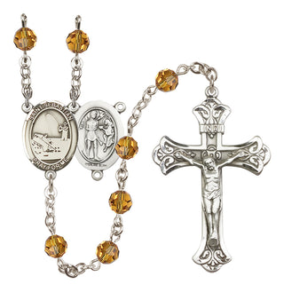Sterling Silver 6mm Saint Sebastian / Fishing Rosary