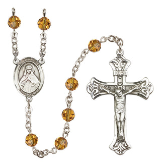 Sterling Silver 6mm Saint Olivia  Engraved Catholic Rosaries