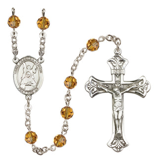 Sterling Silver 6mm Saint Frances of Rome  Engraved Catholic Rosaries