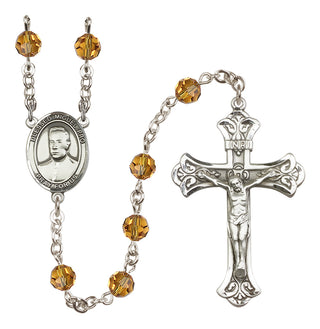 Sterling Silver 6mm Blessed Miguel Pro  Engraved Catholic Rosaries