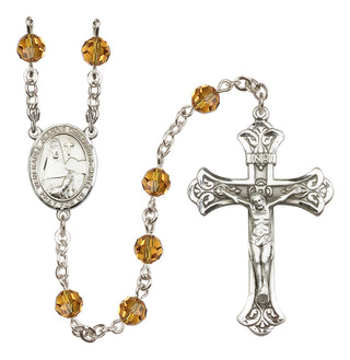 Sterling Silver 6mm Saint Jeanne Chezard de Matel  Engraved Catholic Rosaries