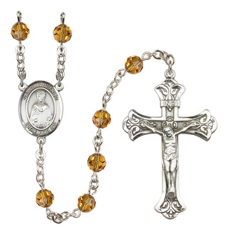 Sterling Silver 6mm Saint Winifred of Wales  Engraved Catholic Rosaries