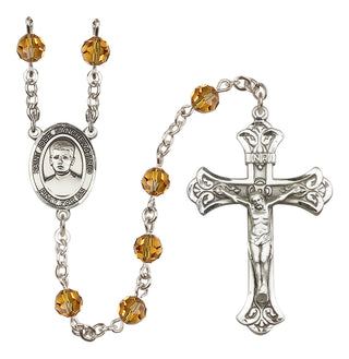 Sterling Silver 6mm Saint Jose Sanchez del Rio  Engraved Catholic Rosaries