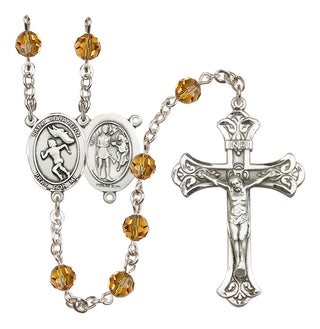 Sterling Silver 6mm Saint Sebastian /Track&Field-Women Rosary