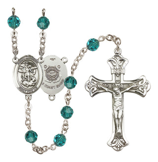 Sterling Silver 6mm Saint Michael / Coast Guard Rosary
