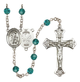 Sterling Silver 6mm Guardian Angel / Nat'l Guard Rosary
